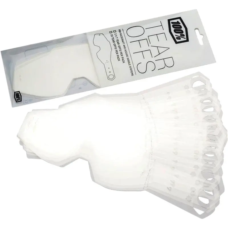 100% Accuri 2 & Strata 2 Youth Goggle Tear-Offs (Standard Pack) 1