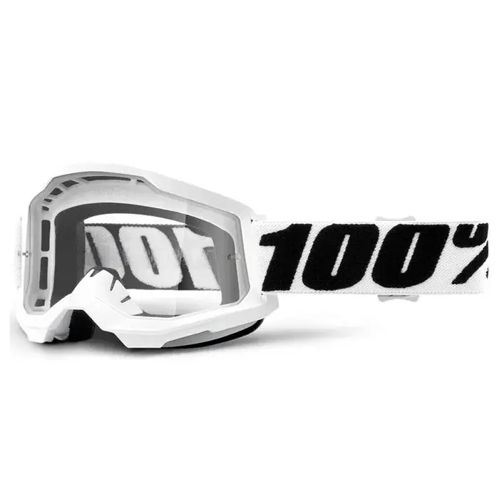 100% Strata 2 Goggles – Everest Clear Lens Model 1