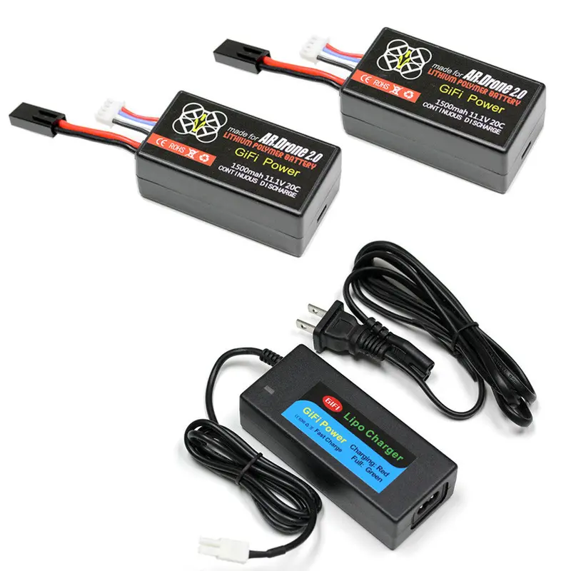 1500Mah 11.1V Lipo Battery For Parrot Ar.Drone 1.0 & 2.0 Quadcopters 4