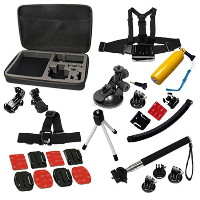18-In-1 Gopro Accessory Kit With Travel Case For Hero4, Hero3+, Hero3, Hero2 1