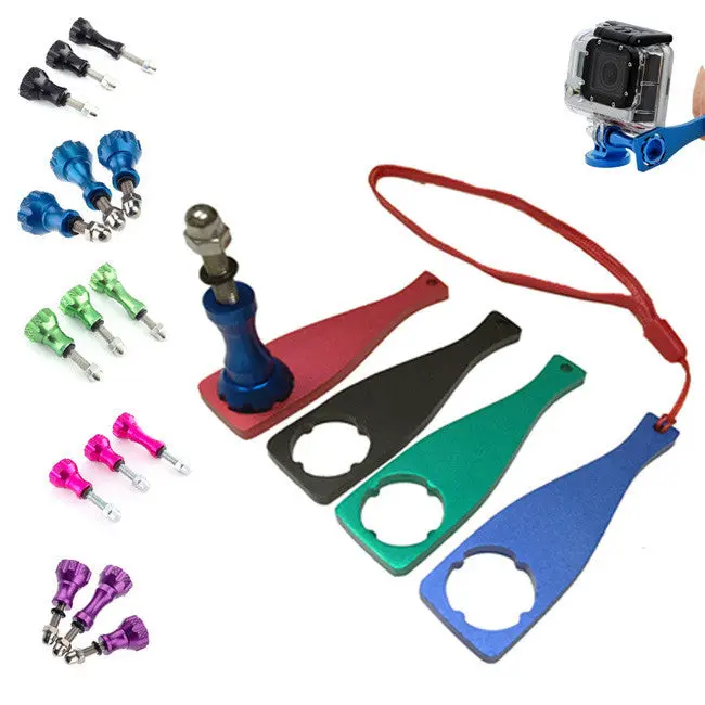 3-Piece Cnc Aluminum Gopro Mounting Kit With Wrench 1