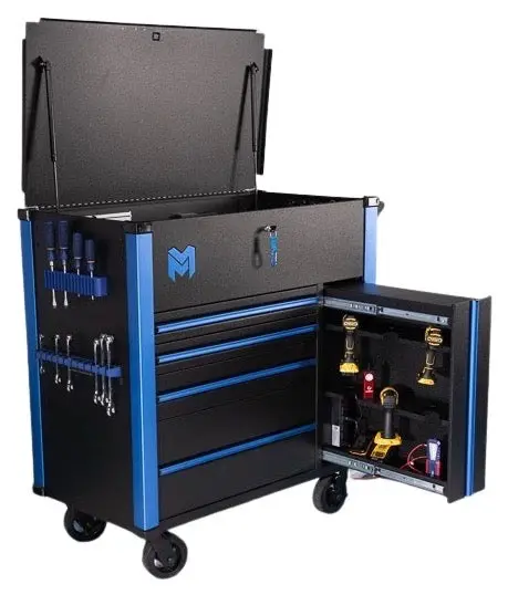 42-Inch 5-Drawer Heavy-Duty Toolbox With Dedicated Power Tool Compartment – M425 1