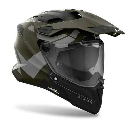 Airoh Commander 2 Adventure Helmet – Military Green Tactical Style 1