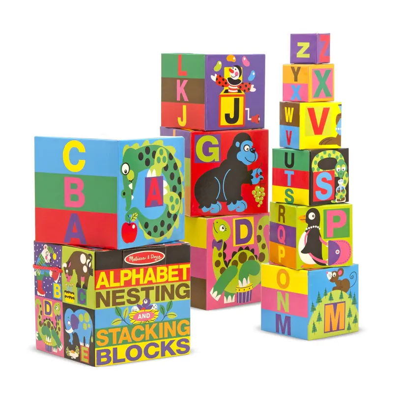 Alphabet Nesting And Stacking Blocks For Letter Recognition 1