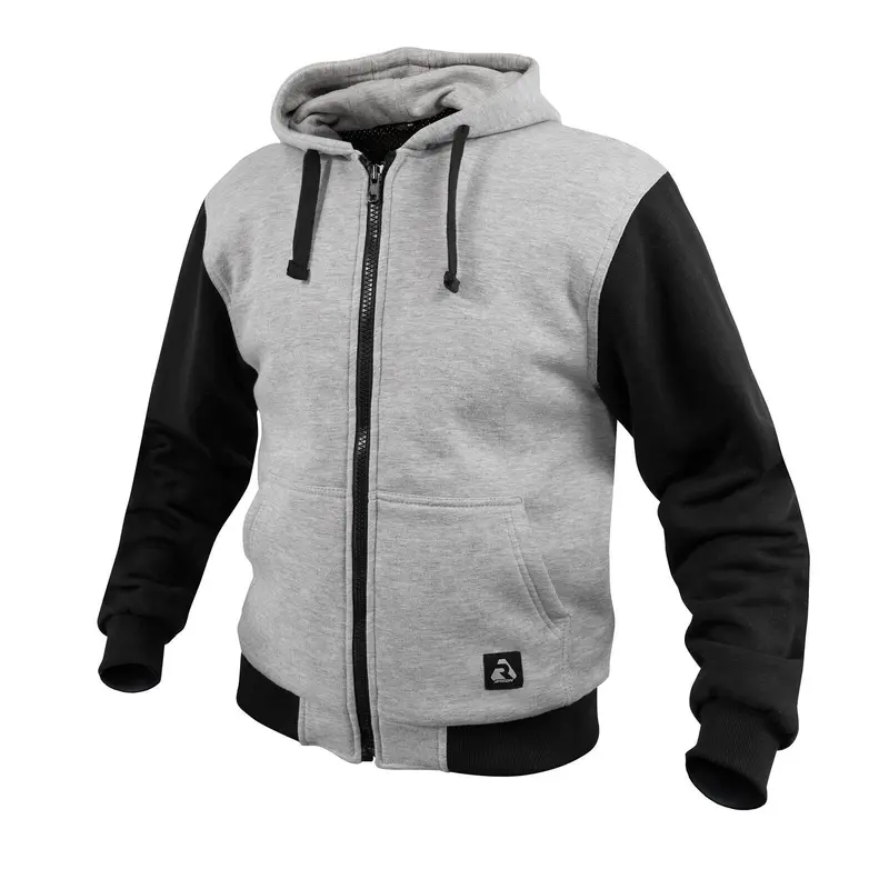 Argon Renegade Fleece Hoodie – Grey And Black Contrast 1