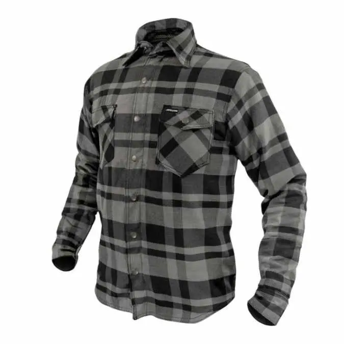 Argon Savage Flanno Riding Jacket – Black And Grey Plaid 1