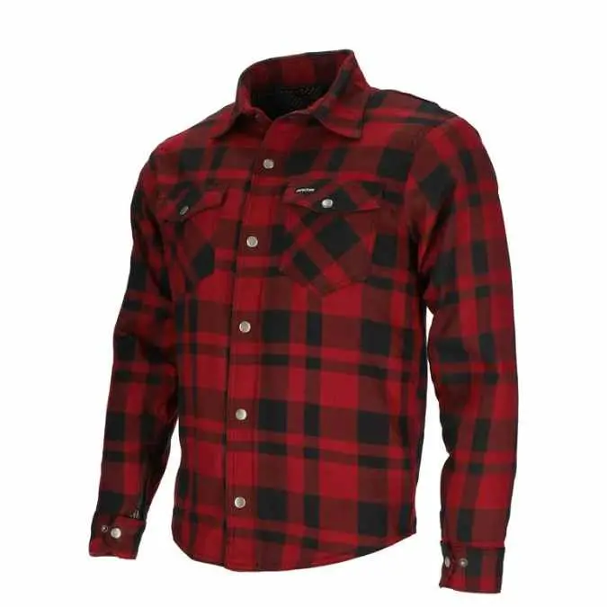 Argon Savage Flanno Riding Jacket – Red And Black Plaid 1