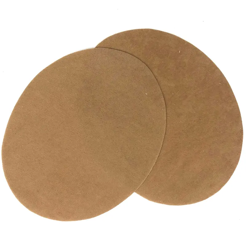 Beige Denim Knee And Elbow Iron-On Repair Patches 1