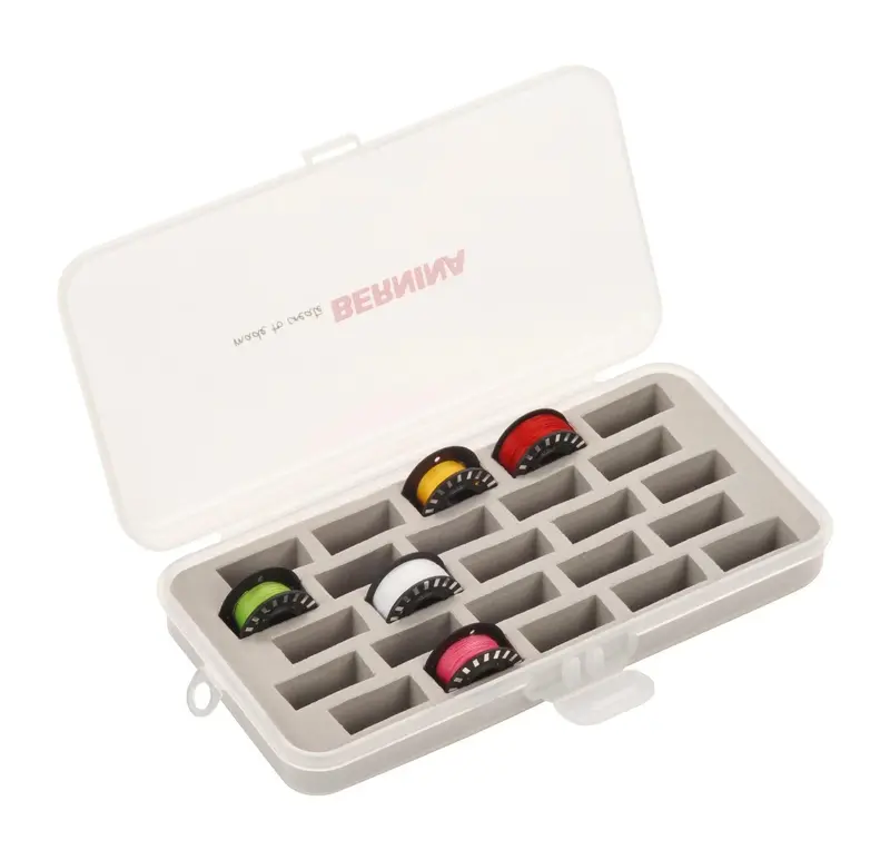 Bernina Bobbin Box – Pre-Packaged Set Of 25 For 4, 5, And 7 Series Machines 1