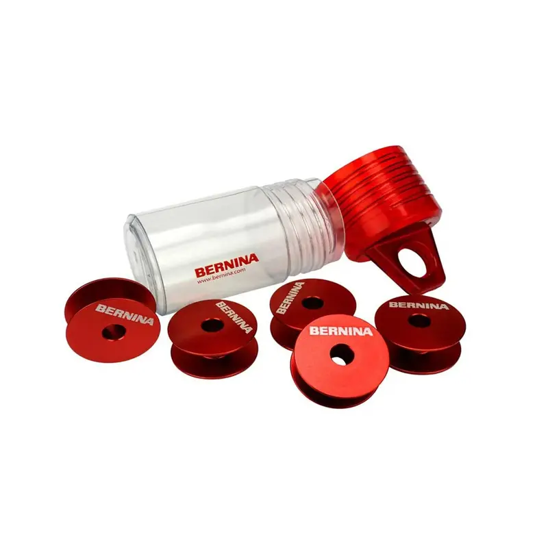 Bernina Q-Series Red Bobbins – Pack Of 5 (M Class Compatible) 1