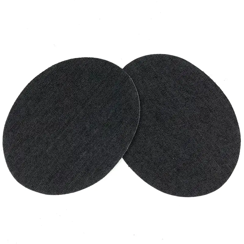 Black Denim Knee And Elbow Iron-On Repair Patches 1