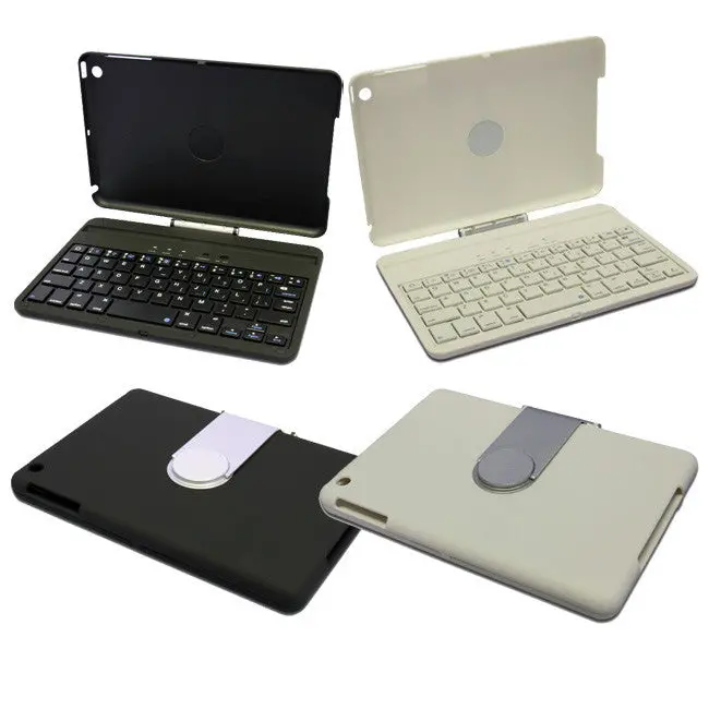 Bluetooth Keyboard Folio With 360° Rotating Stand For Ipad Mini 1