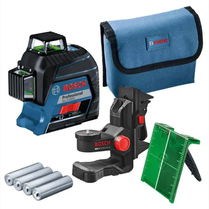 Bosch Gll3-300G Green 360° Self-Leveling Laser Level — 200 Ft Range With Visimax Tech 1