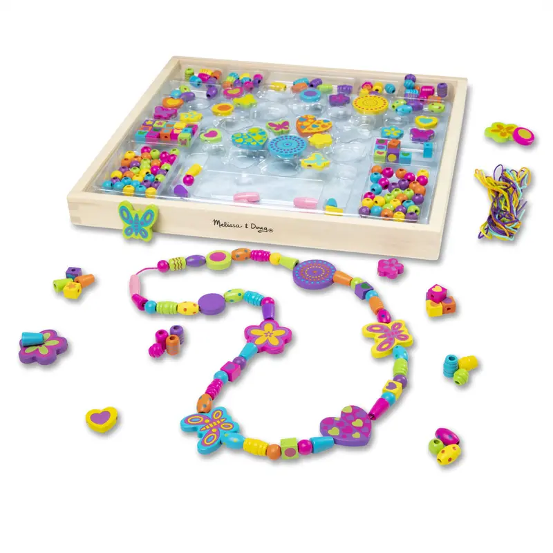 Bouquet-Themed Wooden Bead Craft Kit For Kids 1