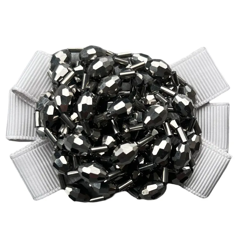 Bow-And-Rosette Sew-On Fashion Brooch 1