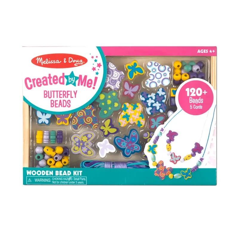 Butterfly Wooden Bead Craft Kit – Diy Jewelry Set 1