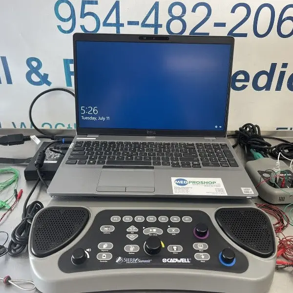 Cadwell Sierra Summit Emg/Ncv/Ep System – Dual-Channel Diagnostic Platform With Windows 10 Laptop (Sold) 1