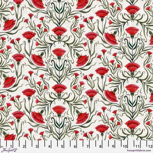 Carnation White Floral Pattern 1