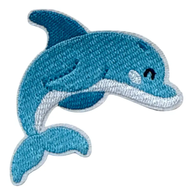 Cartoon Dolphin Iron-On Patch 1