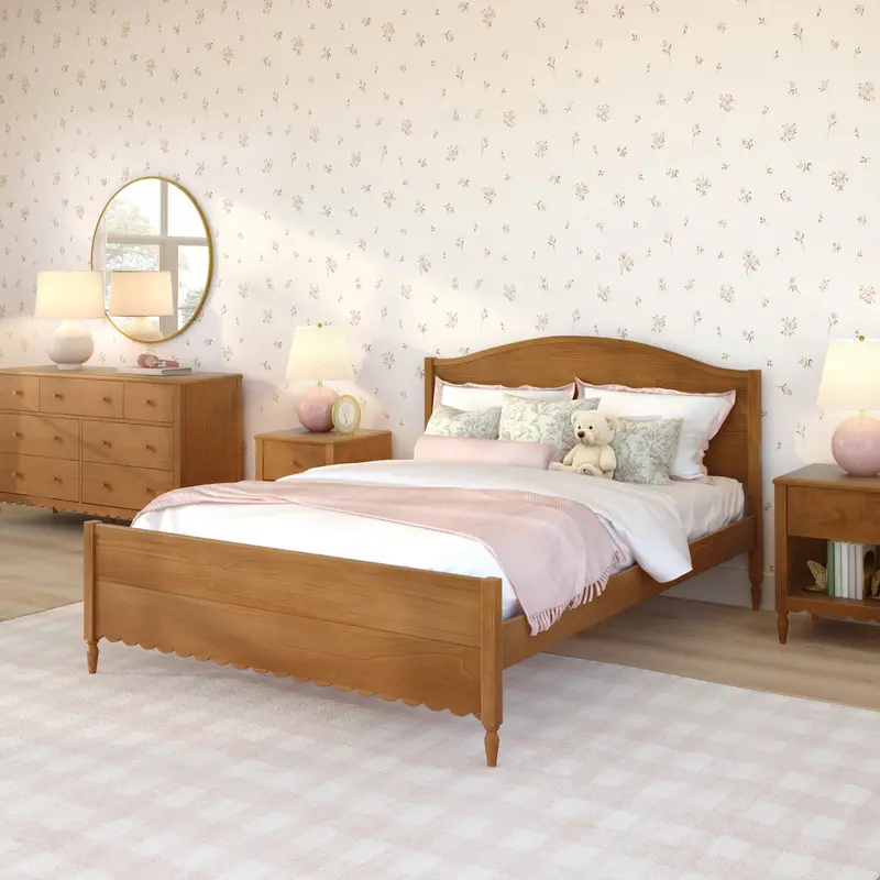 Charlotte Queen Platform Bed – Modern Bedroom Essential 1