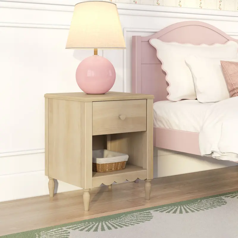 Charlotte Wooden Nightstand – Matching Bedroom Accent 2