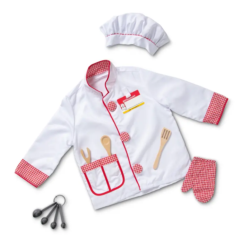 Chef Role-Play Costume Set – Interactive Cooking-Themed Dress-Up Kit 1