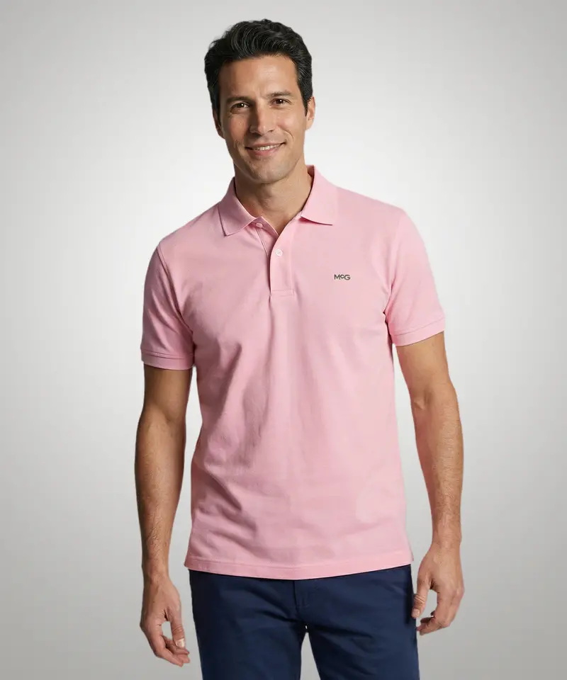 Classic Regular-Fit Polo Shirt In Light Pink 1