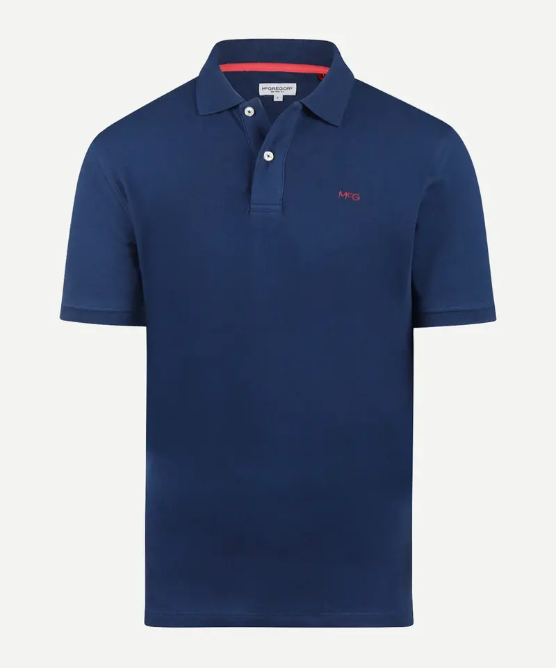 Classic Regular-Fit Polo Shirt In Marine Blue 2