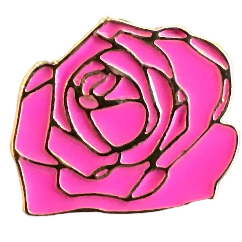 Classic Rose Enamel Lapel Pin 1