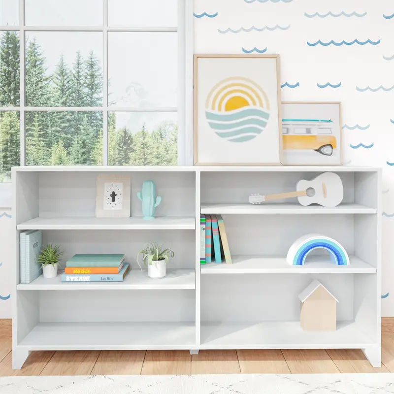 Classic Six-Shelf Bookcase For Books, Decor, And Display 1