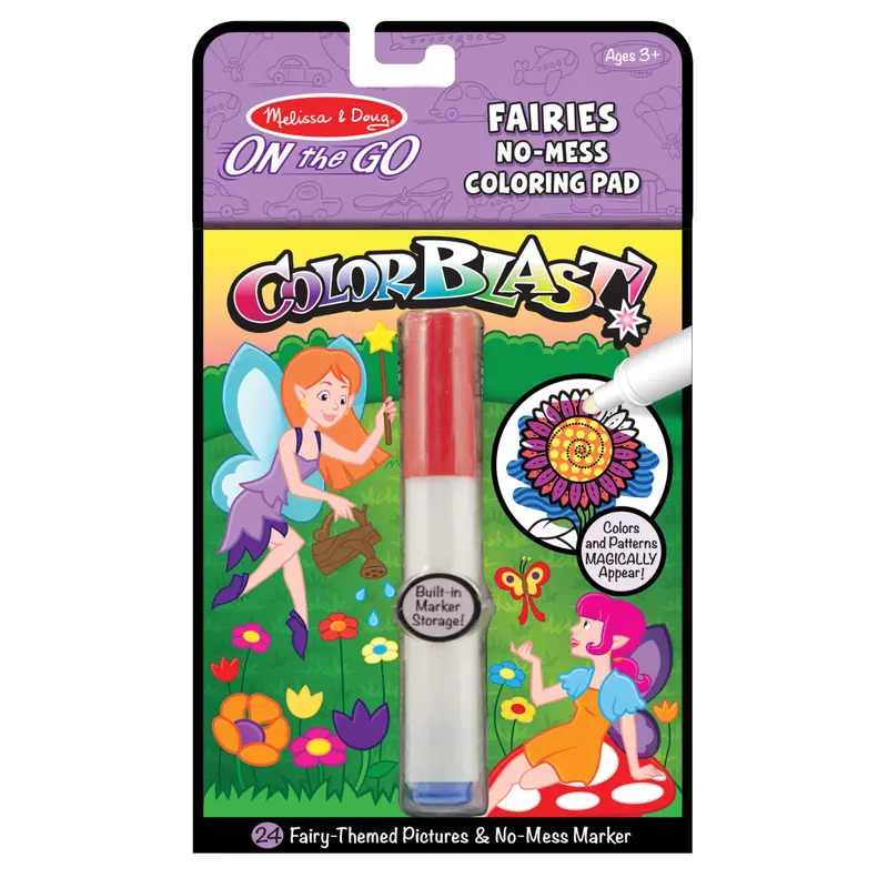 Colorblast Fairies No-Mess Coloring Pad For Kids 1