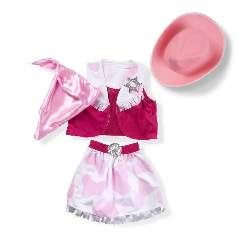 Cowgirl Dress-Up Costume Kit With Accessories 1
