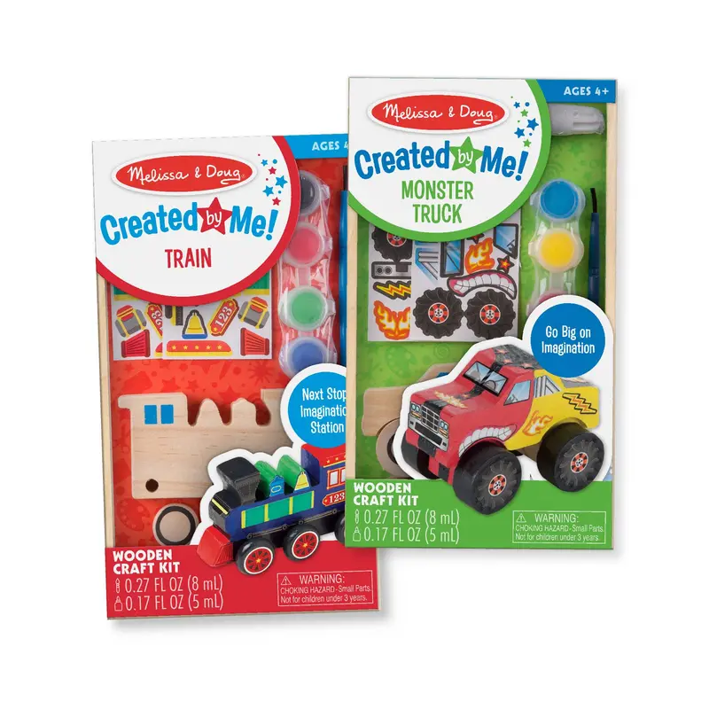 Created By Me! Dual-Vehicle Craft Kit: Monster Truck & Train 1