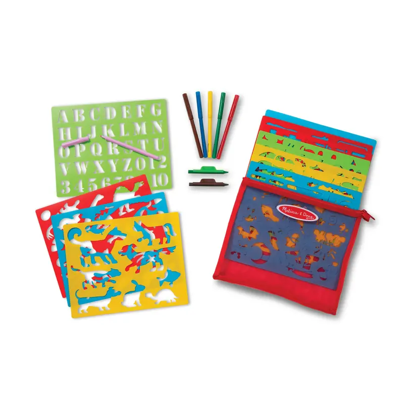 Created By Me! Stencil Art Activity Kit – Pattern-Based Drawing & Design Set 1