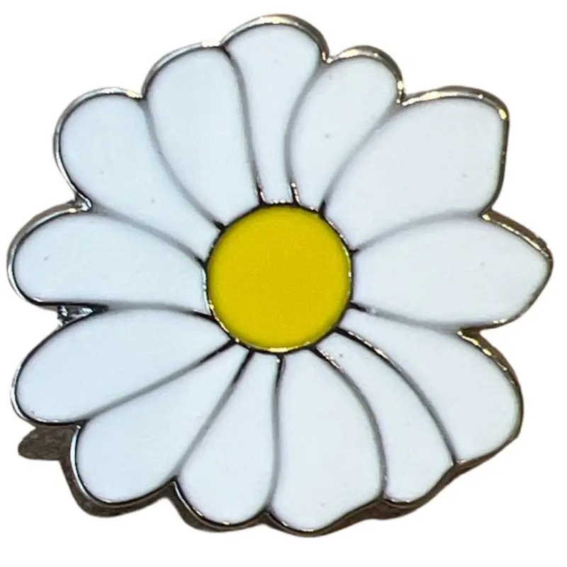 Daisy Flower Enamel Lapel Pin 1