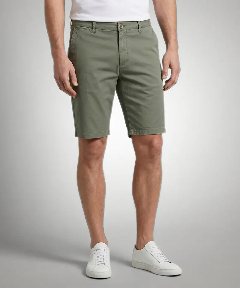 Dark Green Classic Shorts 1