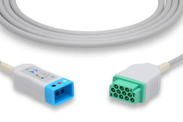 Datex-Ohmeda Compatible 3-Lead Ecg Trunk Cable 1