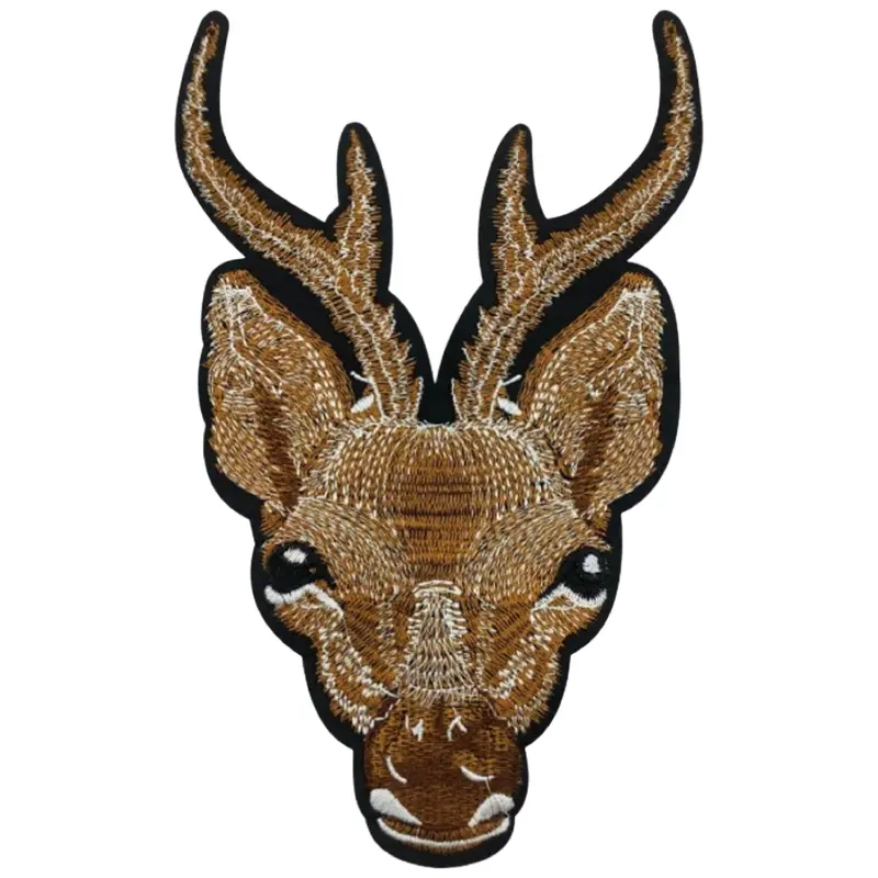 Deer Silhouette Sew-On Appliqué Patch 1