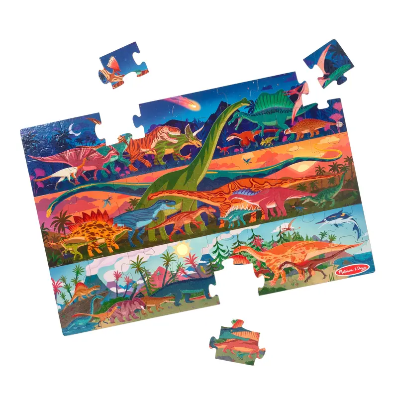 Dino Explorer Floor Puzzle – 48-Piece Jurassic-Themed Discovery Layout 1