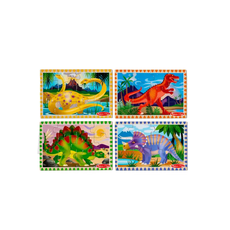 Dinosaur-Themed Wooden Jigsaw Puzzle In Storage Box 1