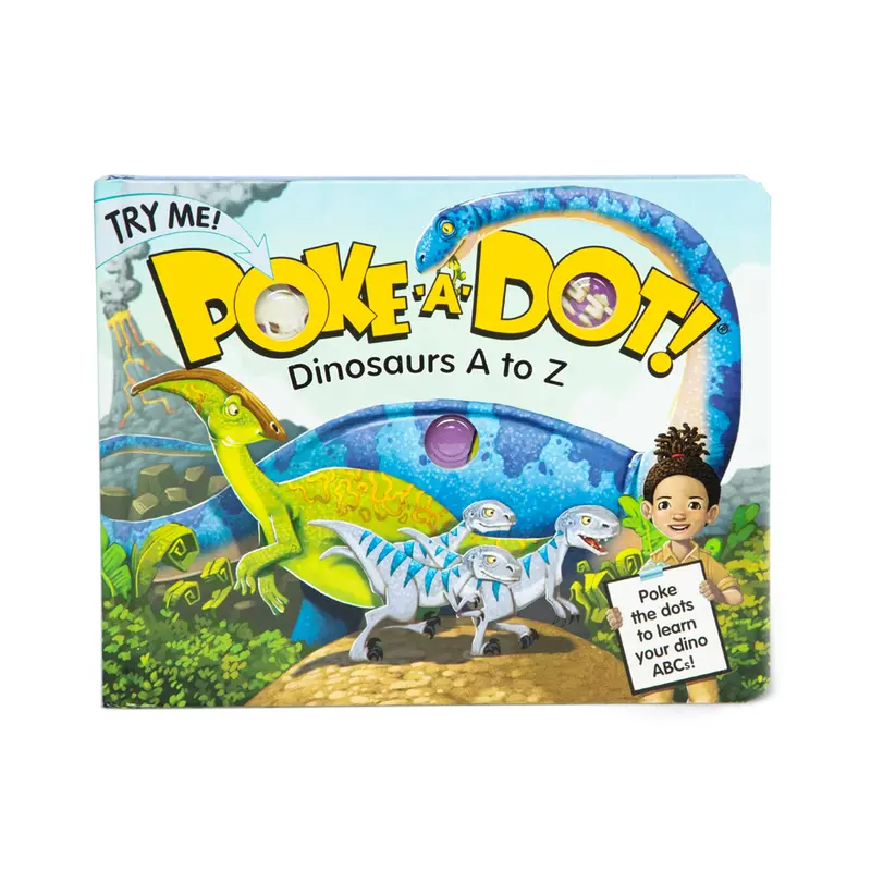 Dinosaurs A To Z Poke-A-Dot Alphabet Board Book For Preschoolers 1