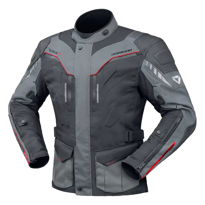 Dririder Nordic V Jacket – Grey Technical Riding Jacket With Ventilation 1