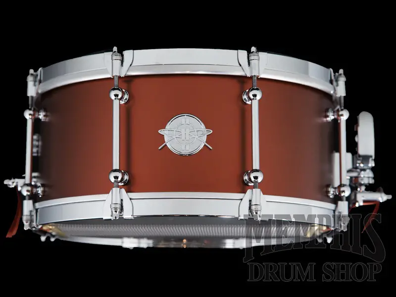 Dunnett Classic 14X6.5-Inch Stainless Steel Snare – Matte Bronze Cold-Rolled Hoops 1