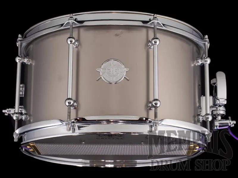 Dunnett Classic 14X8 Titanium Snare Drum – Extended Depth, Raw Surface, Explosive Backbeat 1