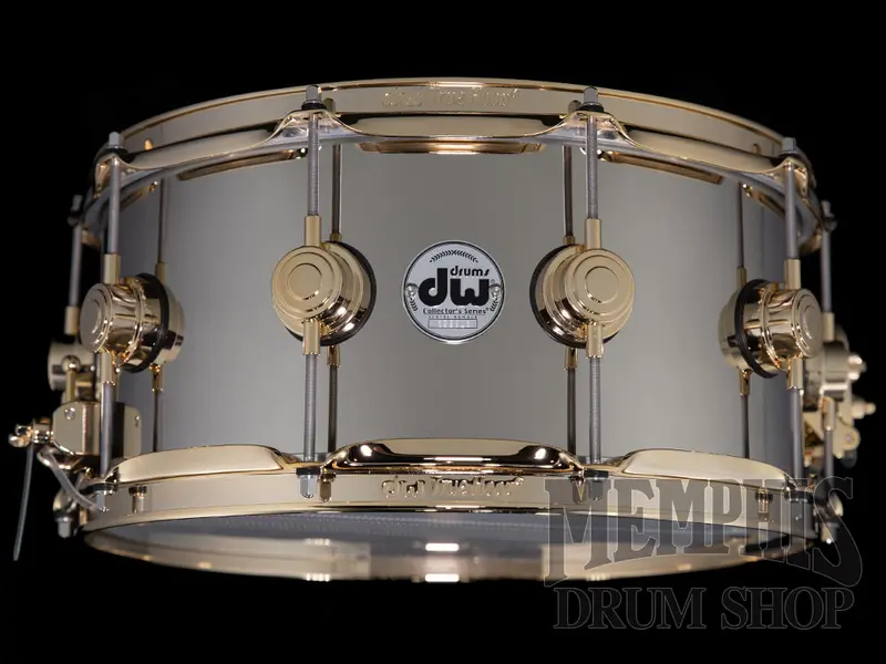 Dw Collector'S Series 14X6.5" Nickel Over Brass Snare Drum With Gold Accents 1