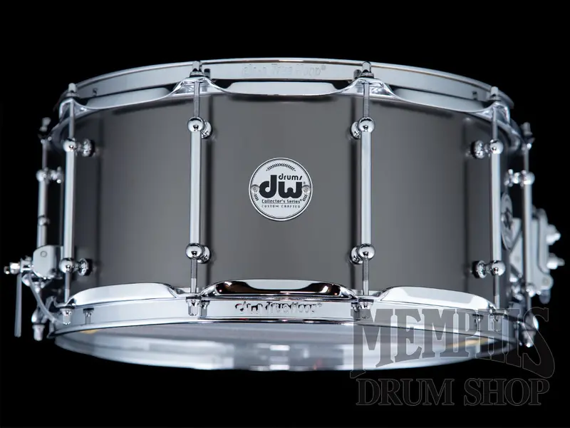 Dw Collector'S Series 14X6.5" Satin Black Over Brass Snare Drum With Tube Lugs 1