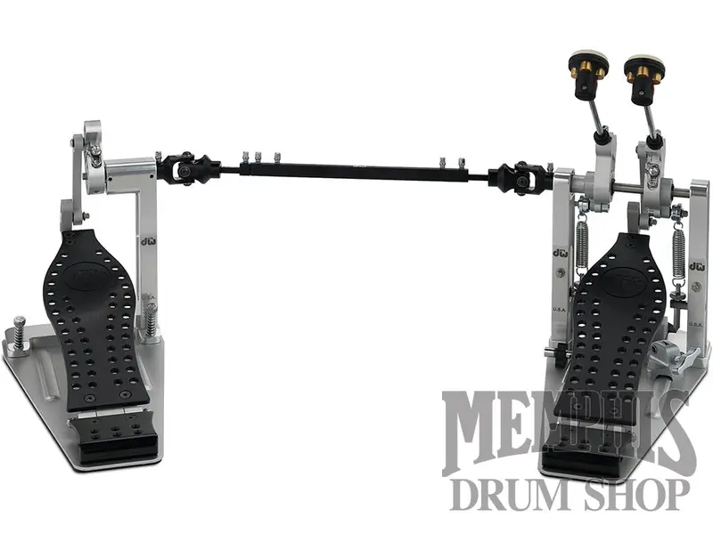 Dw Mfg Series Machined Double Bass Drum Pedal – Black Edition With Protective Case 1