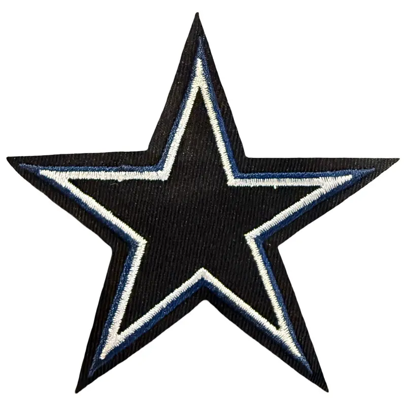 Embroidered Star Iron-On Appliqué Patch 1