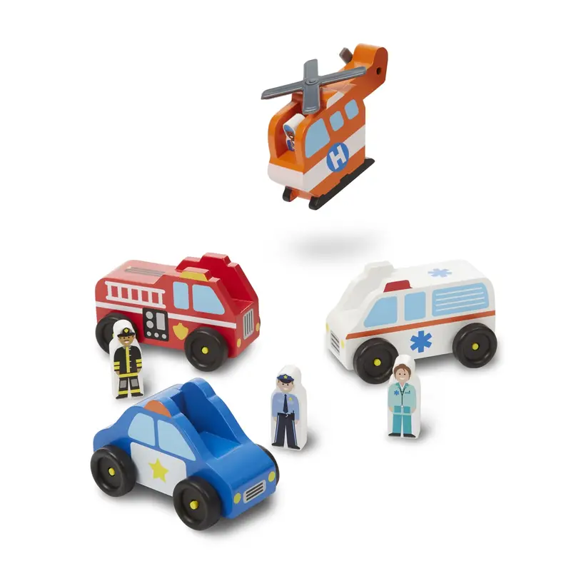 Emergency Vehicle Toy Set With Realistic Details 1
