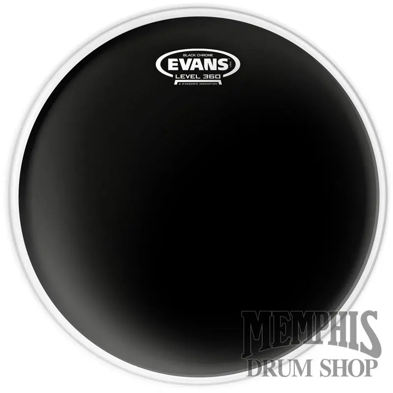 Evans Black Chrome Drumhead – 12-Inch Snare Head 1